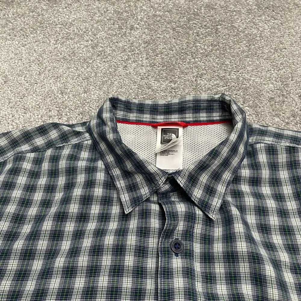 The North Face Plaid Shirt Mens XL Multicolor Short Sleeve Casual Outdoor Top